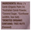 Missy Js Carob Chips Vegan - Case of 6 - 8 oz - 3 of 3