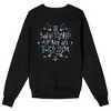 Coraline Some Things Are Not As They Seem Crew Neck Long Sleeve Black Adult Sweatshirt - 2 of 4