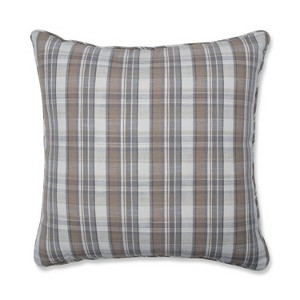 Bebe Cobblestone Indoor Oversize Square Floor Pillow Gray - Pillow Perfect, Beige Gray