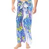 LA LEELA Men's Swimwear Cover Up Swim Wrap Beachwear Sarongs Beach Lava Lava Hawaiian Pareo Summer Long Sulu For Men One Size Multicolored, Floral - 3 of 4