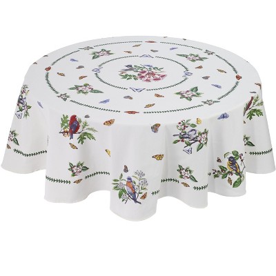 Avanti Botanic Birds 70" Round Tablecloth - Multicolored