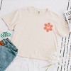 Simply Sage Market S.W.Smiley Checkered Mama Flowers Boxy Crop Top - 3 of 4