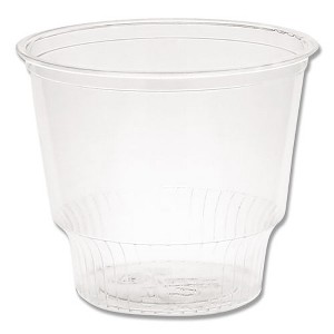 Pactiv Evergreen EarthChoice Recycled Clear Plastic Sundae Dish, 12 oz, Clear, 50 Dishes/Bag, 20 Bag/Carton - 1 of 4