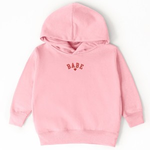 The Juniper Shop Embroidered Babe Heart Toddler Hoodie - 1 of 4