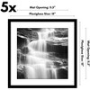 Americanflat 15x15 Picture Frame  - Set of 5 - Use as 12x12 Frame with Mat or Display 15x15 Photo Without Mat - Black - 2 of 4