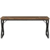 Resenkos Computer Desk, Office Desk, Study Desk,63" Executive Desk, Large Computer Desk for Home Office,Vintage Brown & Black - 4 of 4