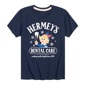 Boys' - Rudolph - Hermeys Dental Care Short Sleeve Graphic T-Shirt - 1 of 4