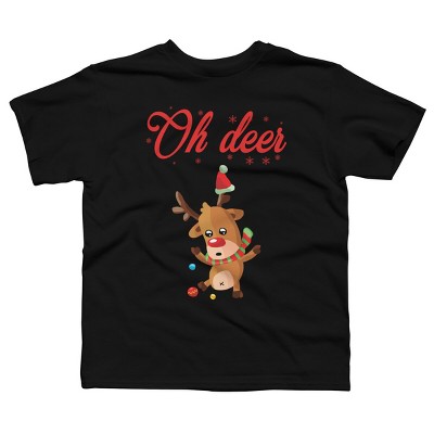 Boy's Design By Humans Oh deer - Christmas Sweater By Storms98 T-Shirt