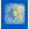 Celestial Tropics Sun Long Sleeve Adult Hooded Sweatshirt - 2 of 3