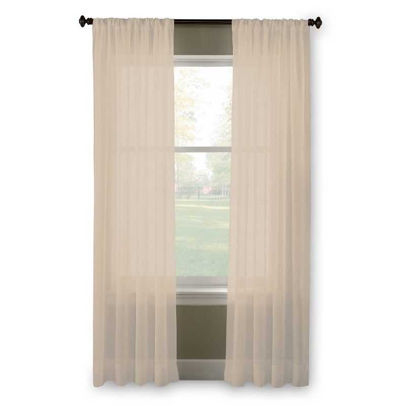 1pc Sheer Trinity Crinkle Voile Window Curtain Panel - Curtainworks, 6 of 7