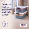 Homz Secure Latch Large Clear Stackable Storage Container Bin, 31 Quart, 4 Count - 2 of 4