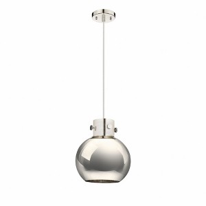 Newton Sphere - 1 Light Pendant with Metal Shade In Industrial Style-11.13 Inches Tall and 10 Inches Wide - 1 of 1