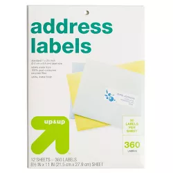360ct Recycled Address Labels - up & up™