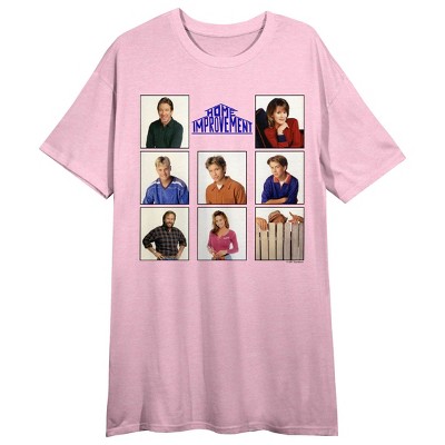 Home Improvement Photo Art Crew Neck Short Sleeve Cradle Pink Women's ...