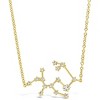 SHINE by Sterling Forever Delicate CZ Constellation Pendant Necklace Gold Sagittarius - image 3 of 4