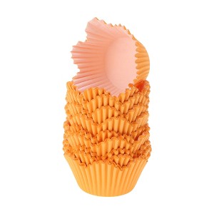 Unique Bargains Cupcake Liners Small Flower Shape Baking Cup Liners Greaseproof Paper 1.77"x1.97" 200 Pcs - 1 of 4