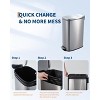 Slim Kitchen Trash Can 13 Gallon - Narrow Stainless Steel Garbage Bin with Removable Inner Bucket, Quiet Soft Close Lid,Compact and Durable Trash Bin - 2 of 4