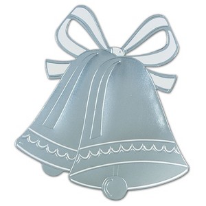 Beistle 16 1/2" Wedding Bell Silhouettes Silver 5/Pack 55443-S - 1 of 1