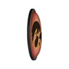 College Football Pigskin Design Oval Slimline Lighted Wall Sign - 3 of 4