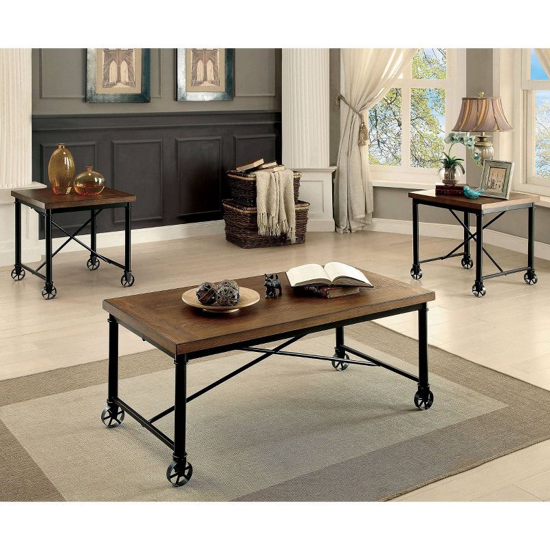 Levi Occasional Table Set Medium Oak - HOMES: Inside + Out, 3 of 8