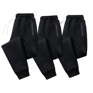 Mens 3 Pack Fleece Joggers Ultra Soft - 1 of 4