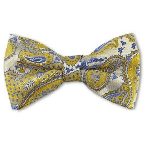 Men's Paisley Color 2.75 W And 4.75 L Inch Pre-Tied adjustable Bow Ties - 1 of 3