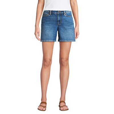 Lands' End Women's Recover Mid Rise 7" Jean Shorts