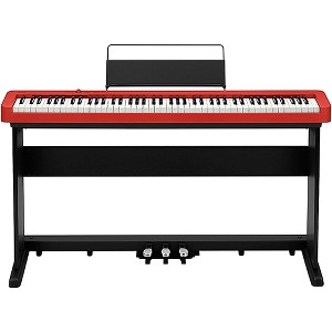 Casio CDP-S160 Digital Piano With Matching CS-470P Stand and Triple Pedal Red - 1 of 4