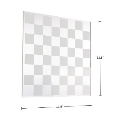 Modern Acrylic Chess Set with Colorful Game Pieces