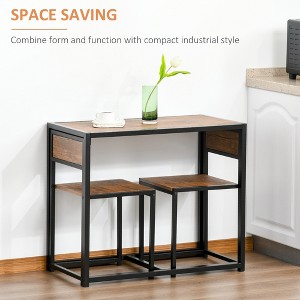 MAYEERTY 3-Piece Industrial Dining Table Set for 2, Kitchen Table and Chairs, Dining Room Sets for Small Spaces - 1 of 4