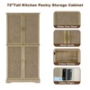71.65" Tall Kitchen Pantry Cabinet, Freestanding Cupboard Storage Cabinet with Doors, Sideboard Buffet Cabinet for Kitchen Dining Room Bathroom - 4 of 4