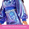 Barbie Deluxe Style Doll #7 in Metallic Blue Top and Skirt, Wavy Brown Hair, Accessories - 2 of 4