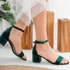 Iva - Green Velvet Low Heel Sandals | Forever & Always Shoes - 3 of 4