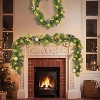 9ft Christmas Cedar Garland Artificial Realistic Soft and Thickness Green Cedar Pine Garland for Home Fireplace In/outdoor Holiday Party Decoration - 4 of 4