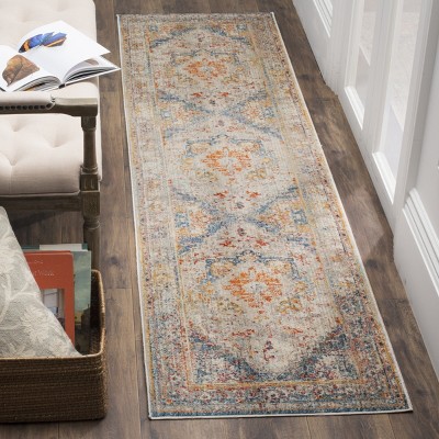 Blue Multi Vintage Persian Runner Rug 2' x 5'