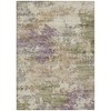 HomeRoots 5' X 8' Beige Green And Purple Abstract Washable Indoor Outdoor Area Rug - 4 of 4