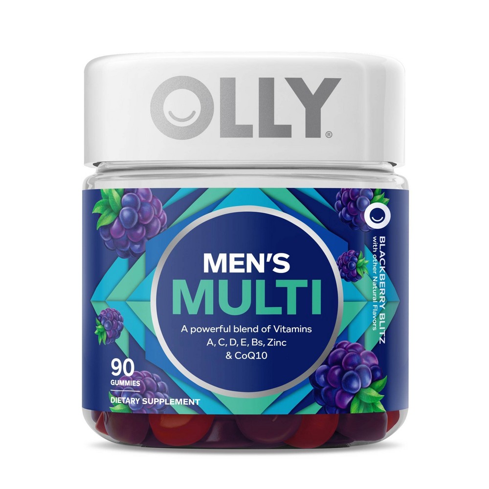 Photos - Vitamins & Minerals Olly Men's Multivitamin Gummy - Blackberry Blitz - 90ct 