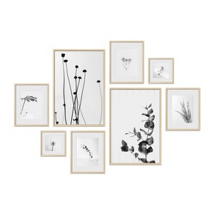 Haus and Hues Cardiff Gallery Wall Frame Set with Real Glass and Mat - 1 of 4