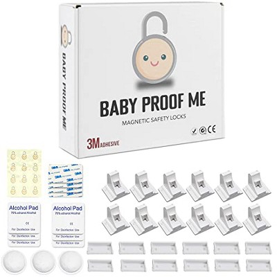 Baby Proof Me Magnetic Safety Lock Kit with 12 Locks and 3 Keys