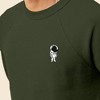 Dalix Astronaut Embroidered Crewneck Fleece Sweatshirt Pullover Mens - 4 of 4