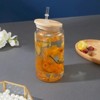 25PCS US stocked 16oz Sublimation Beer Can Shaped Glass Can with Bamboo Lid and Straw - 4 of 4