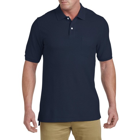 Harbor Bay Pocket Piqué Polo Shirt - Men's Big and Tall navy 4X Large