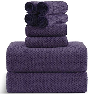 8pc Microfiber Bath Towel Set - 1 of 3