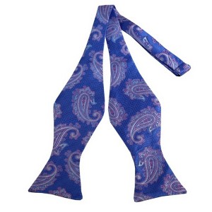 Men's Paisley 2.75" x 4.75" Adjustable 16" - 22" Self-Tie Bow Tie - 1 of 3
