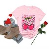 Cherry Hearts Grunge - Women's Short Sleeve Graphic T-Shirt - 2 of 4