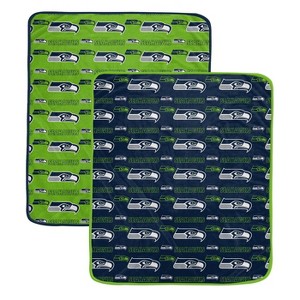 NFL Seattle Seahawks Home & Away Ultra Soft Blanket - 2pk - 1 of 2