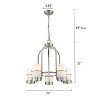 Chloe Lighting Penelope Contemporary 5 Light Brushed Nickel Mini Chandelier 22" Wide - 3 of 3