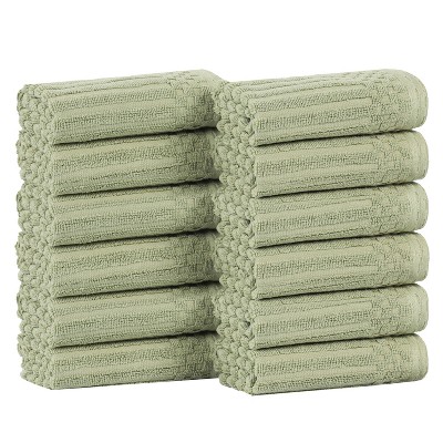 Modern Ribbed Cotton  Assorted Towel Set by Blue Nile Mills