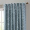 HLC.ME Franklin Moroccan 100% Complete Blackout Heavy Thermal Insulated Rod Pocket Back Tab Curtain Panels, Set of 2 - 2 of 4