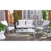 Belmi 4 Piece Rope Living Set - Indoor/Outdoor - PAT7517 - Safavieh - 2 of 4